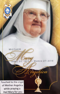 Mother Angelica Prayer Card